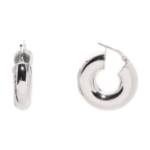 MILOR SILVER Made In Italy Sterling Silver Hoop Earrings